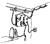 Box with electric switch and plugs also houses cirquit floricent lighting