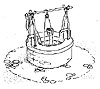Well cover ring to mount a pump or a pully